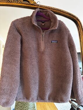 Patagonia Women's Plush Quarter-Zip Sweater Mauve